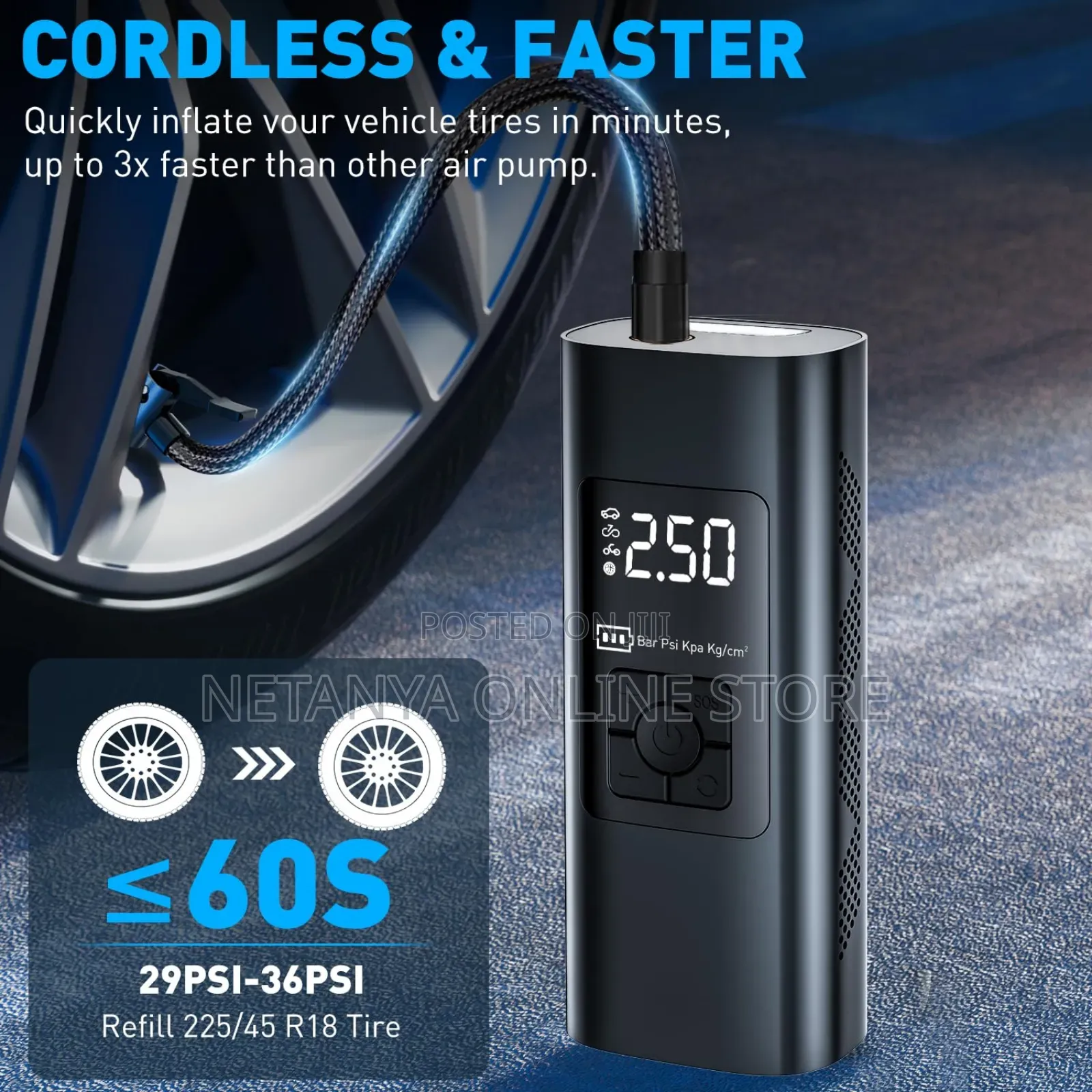 Wireless Tire Inflator