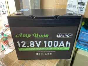 Amp Nova 12v 100ah Lifepo4 Solar Battery – 1.28kwh
