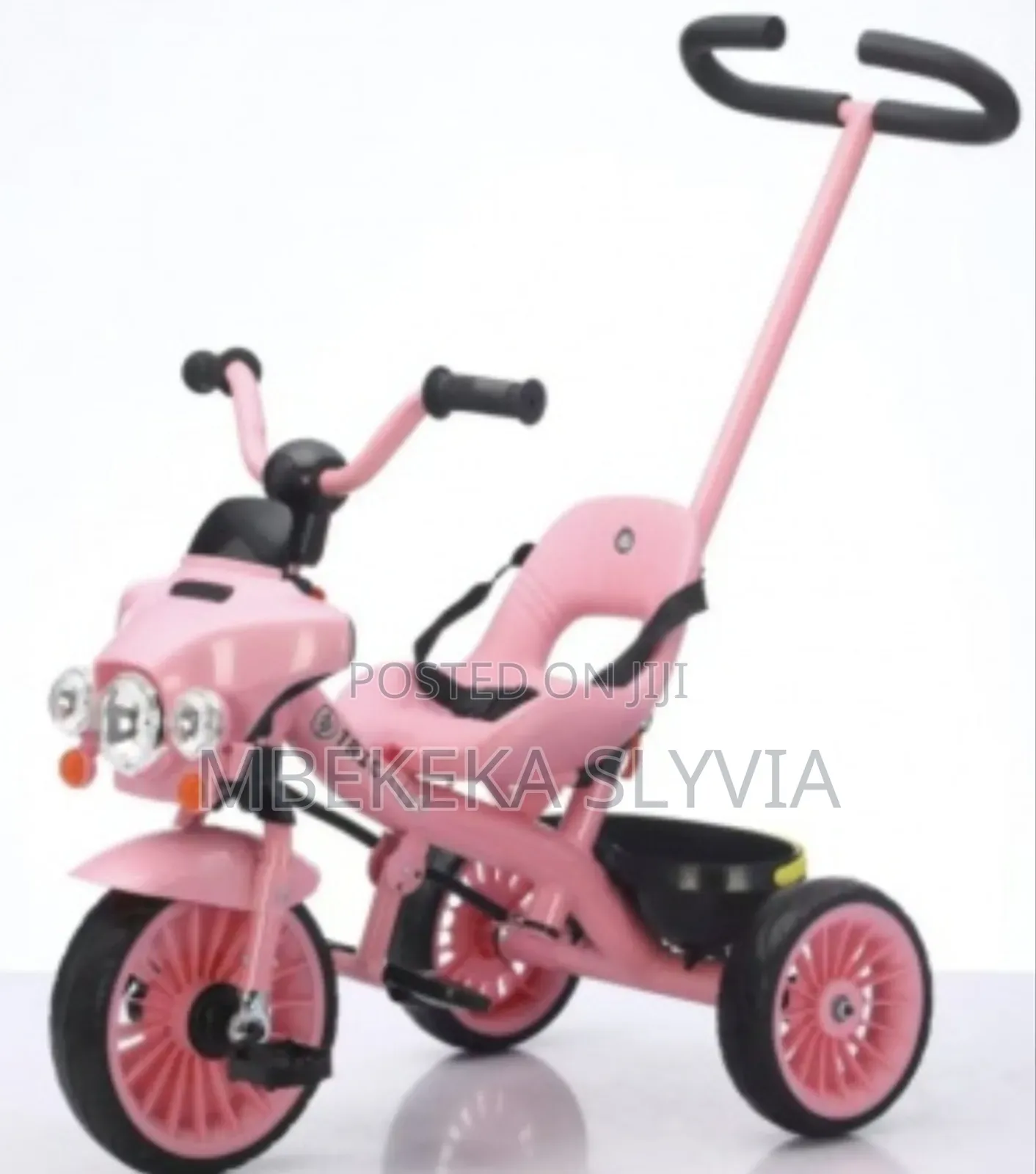 Kid's Tricycle With Sit-Belt and Push Handle 1-4 Years