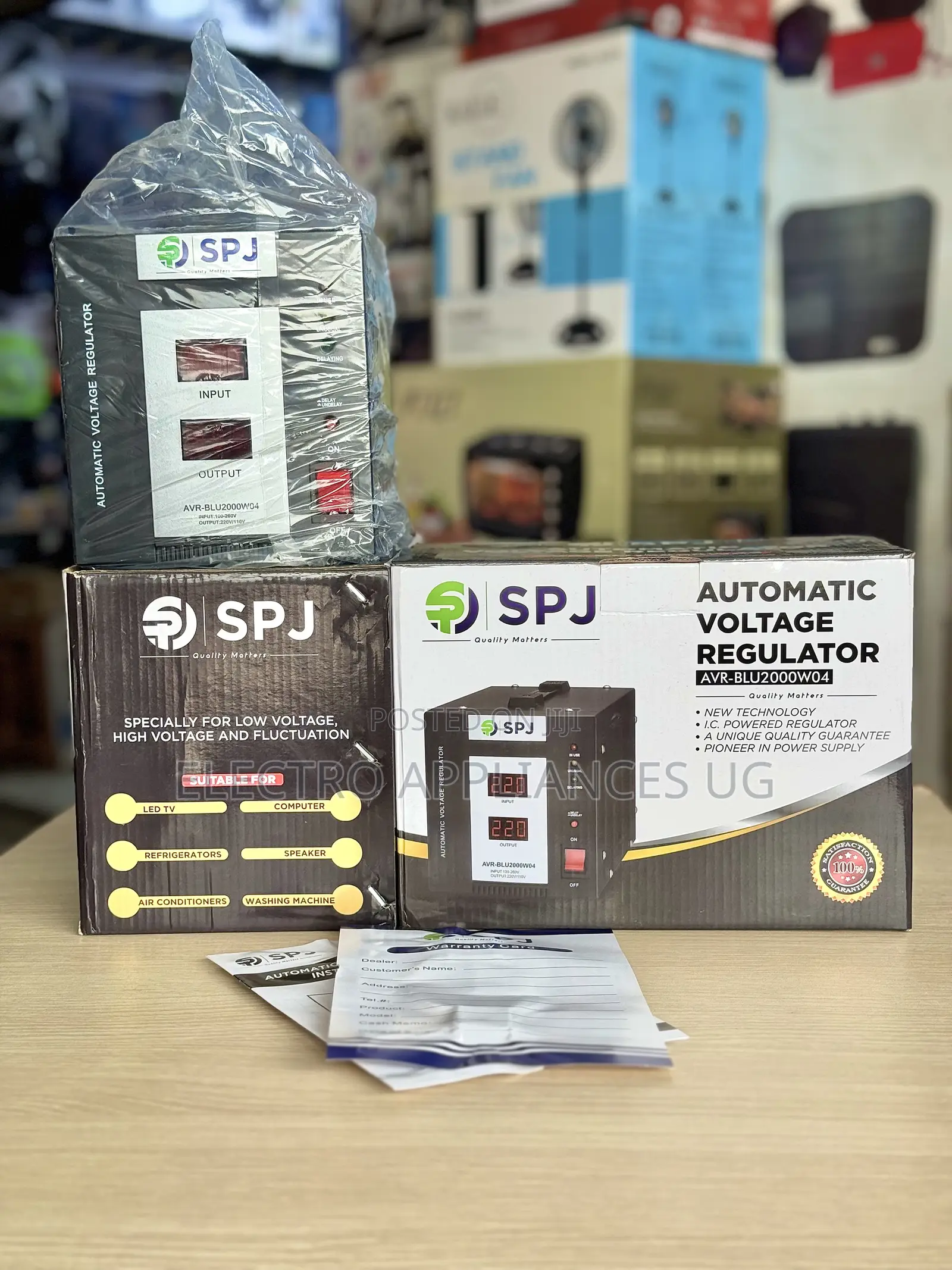 SPJ Avr-Blu2000w04 Automatic Voltage Regulator.