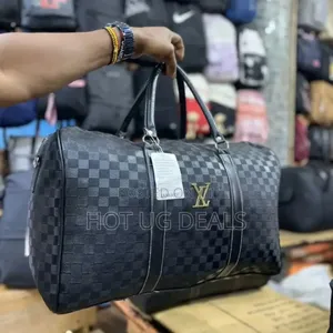 Checkered Duffel Bag, Travel Or Weekend Bag.