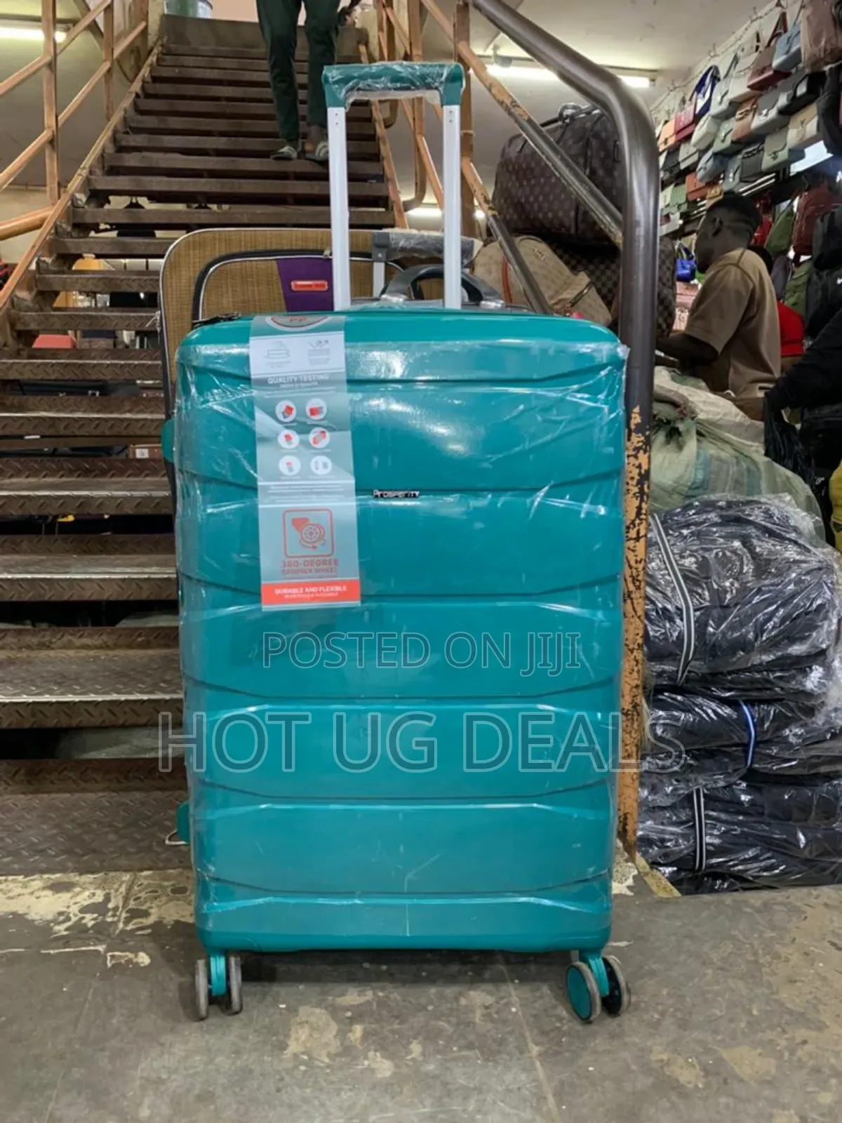 Large Size Rubber Travel Waterproof Suitcase