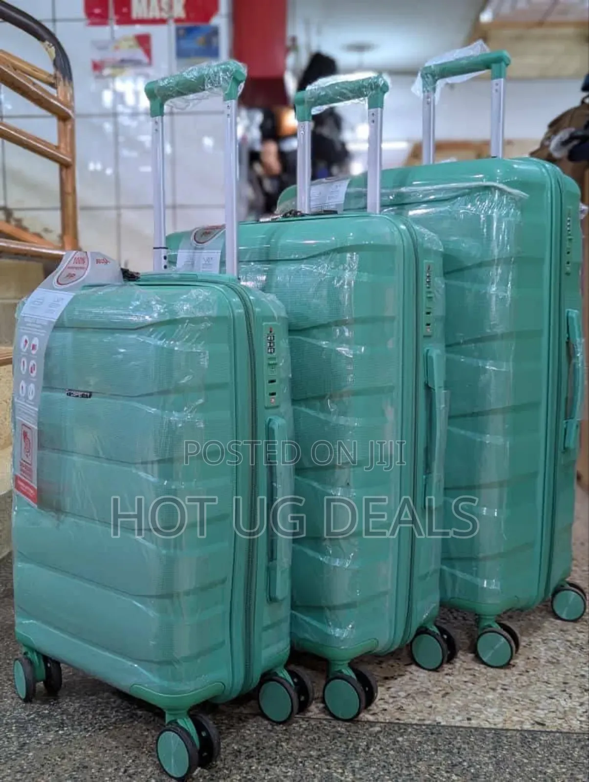 Large Size Rubber Travel Waterproof Suitcase