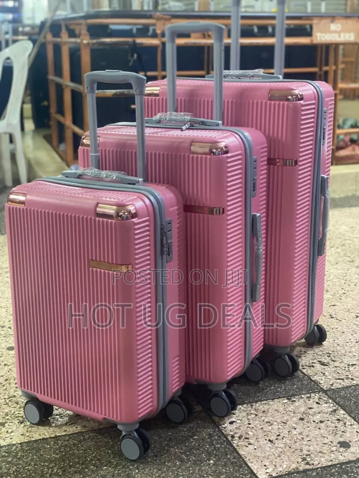 Luggage Piece Sets Suitcase Set With Double Spinner Wheels