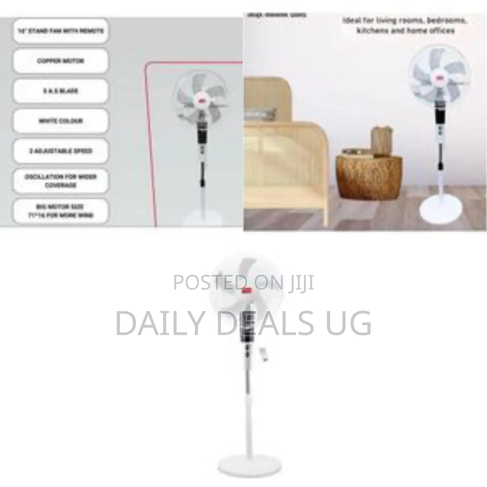 Stand Fan With Remote