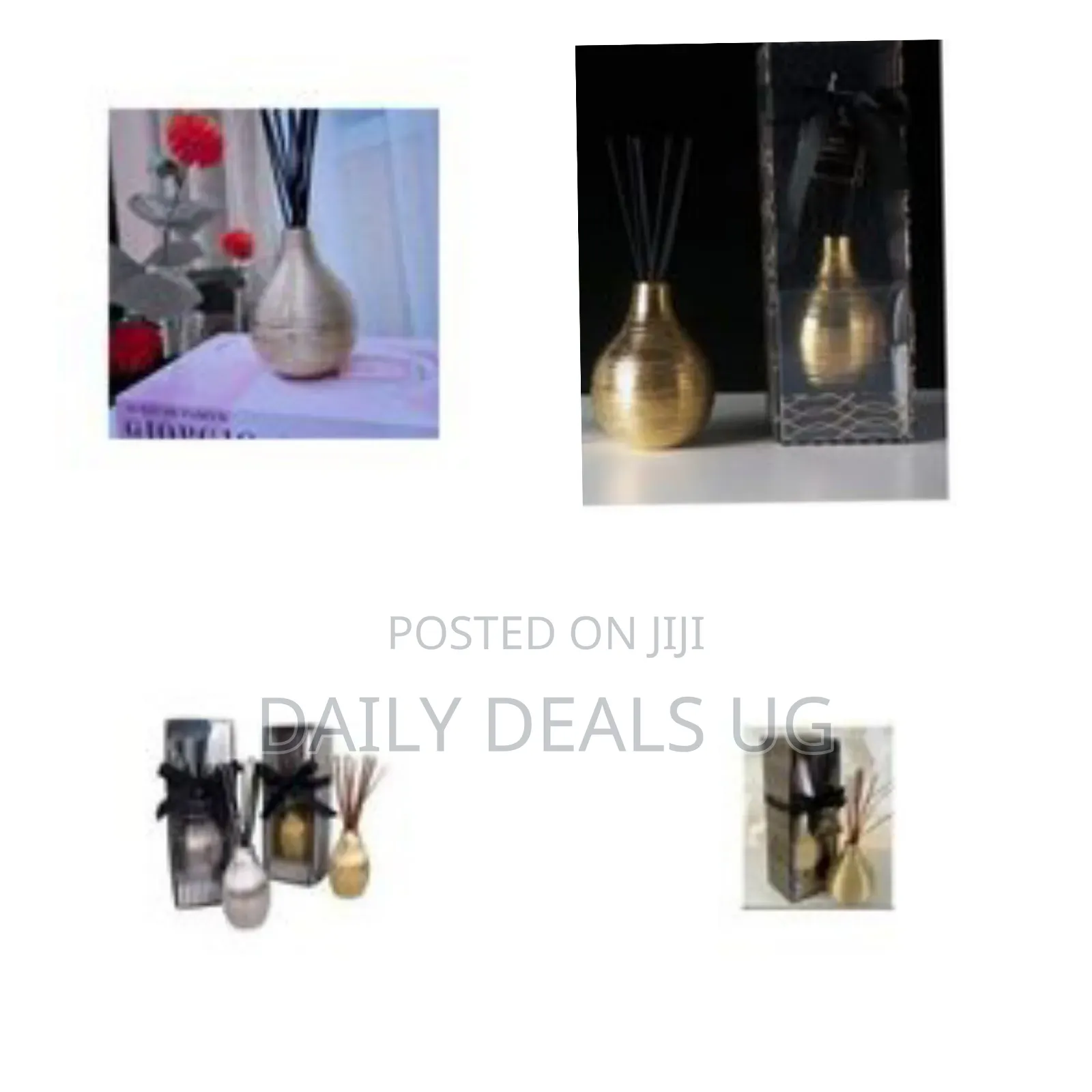 Elegant Gold Scented Reed Diffuser (150ml) - Multicolor
