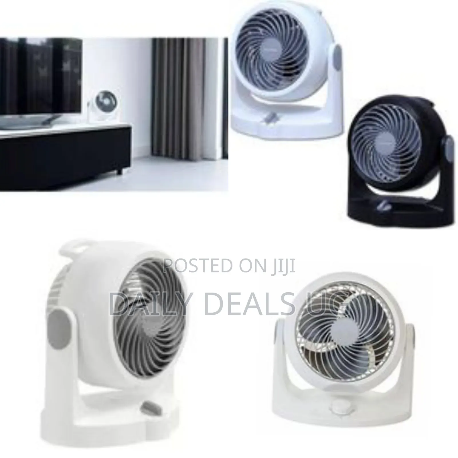 Compact Tabletop Air Circulator Fan - Multicolor