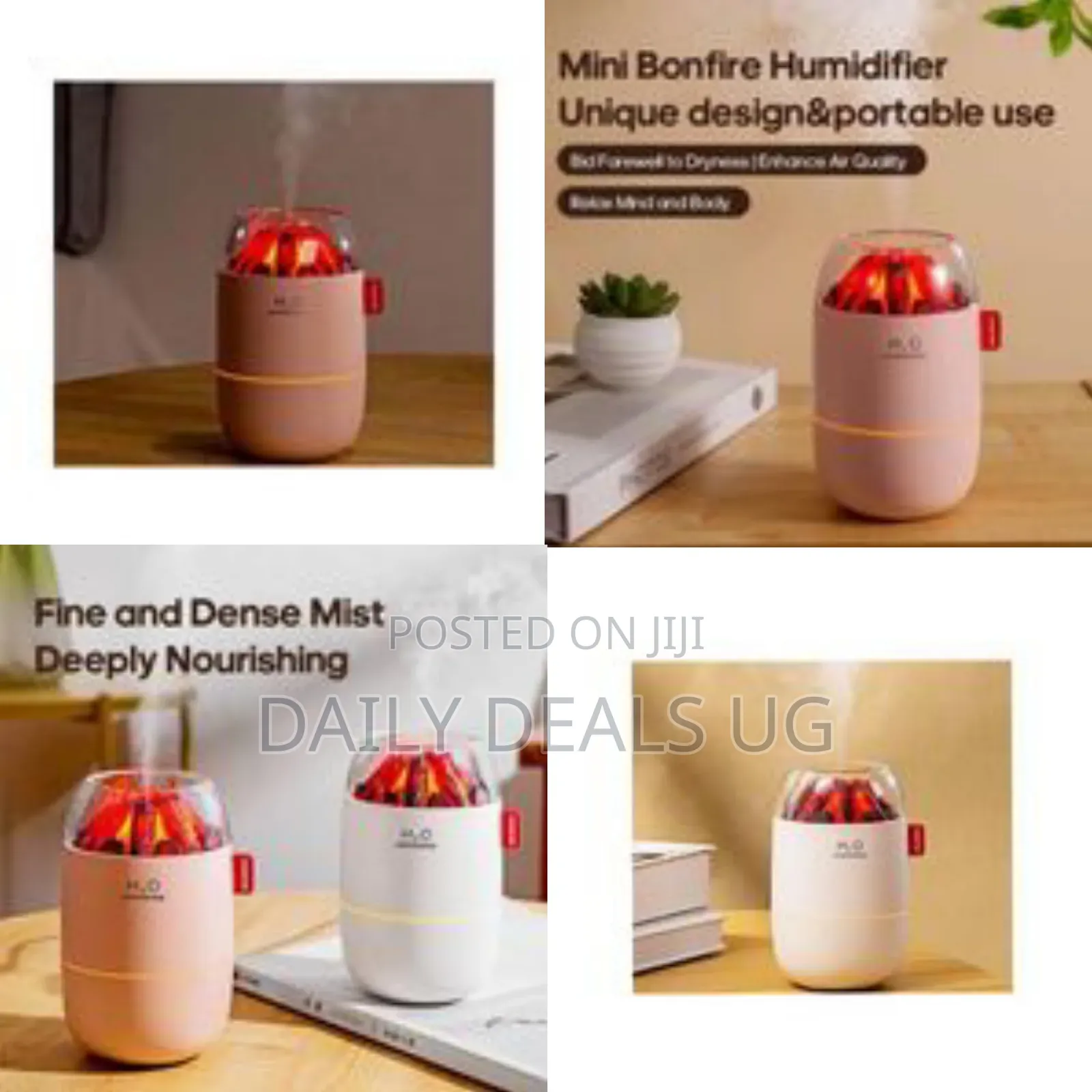 Volcano Effect Aroma Humidifier With Led Lighting - Multicolor