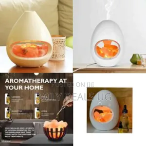 2-in-1 Himalayan Salt Lamp and Ultrasonic Aroma Diffuser - Multicolor