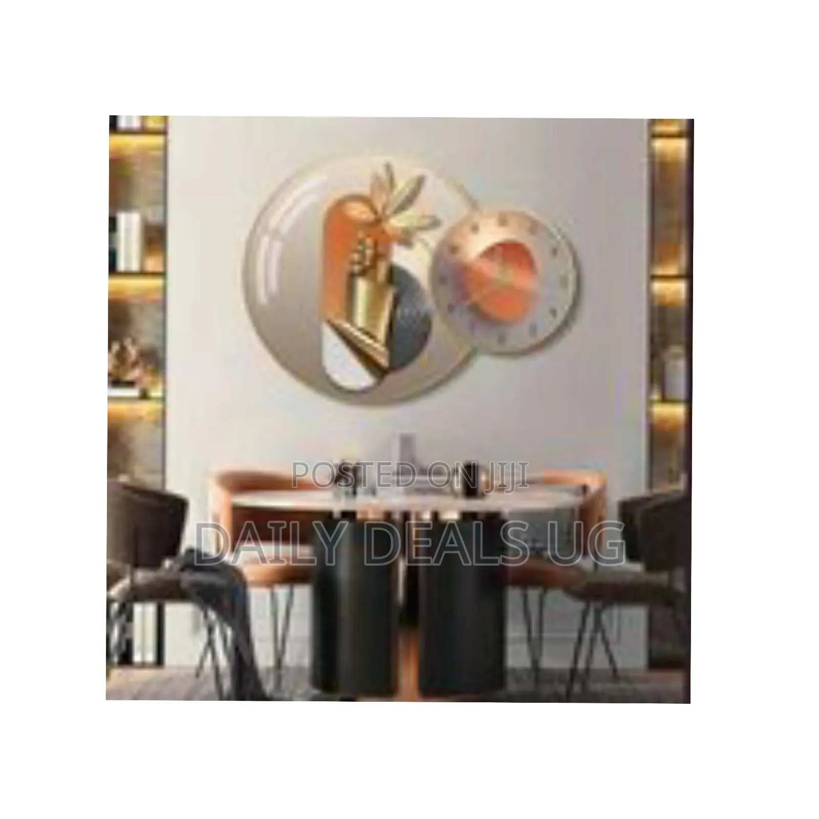 Modern Abstract Decorative Wall Clock - Multicolor