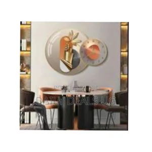Modern Abstract Decorative Wall Clock - Multicolor