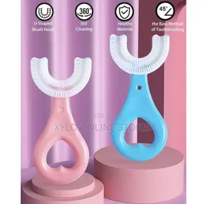 Kids U Shaped Toothbrush Multicolored