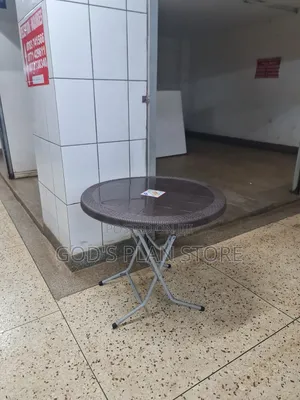 Coffee Brown Foldable Plastic Table Plastic Table 4people