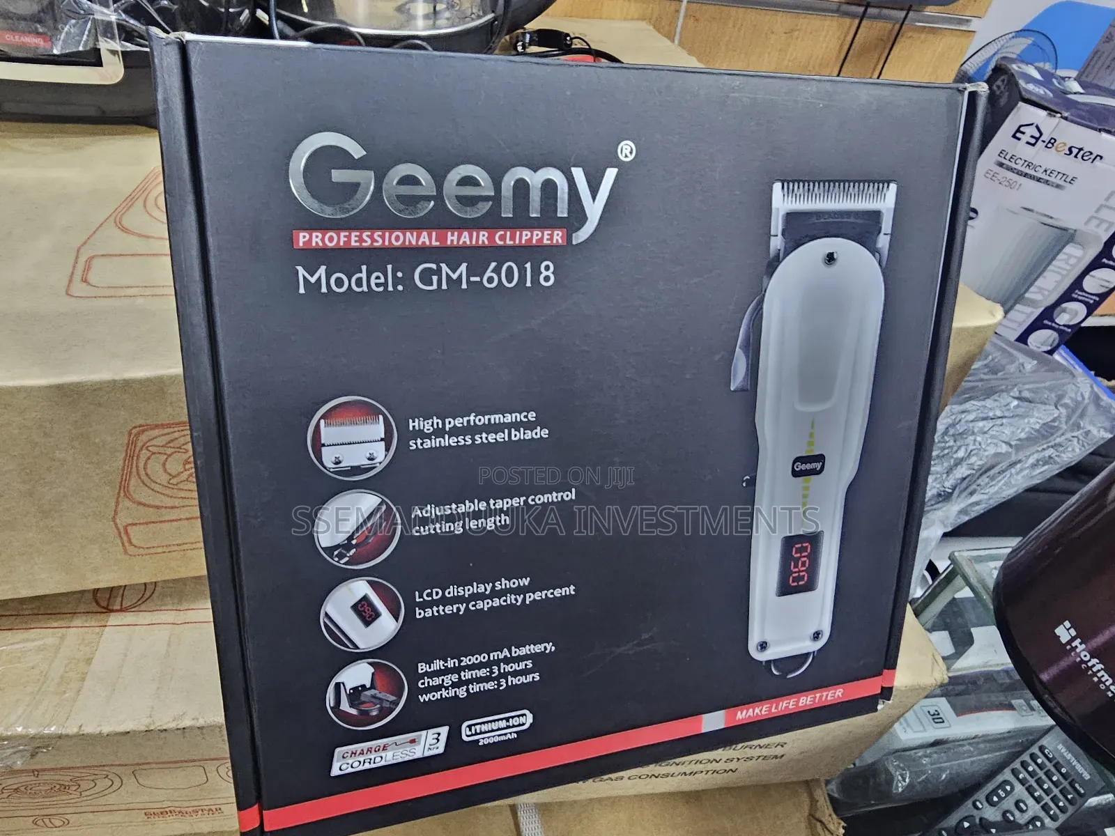Greedy Gm-6018 Professional Rechargeable Hair Clipper