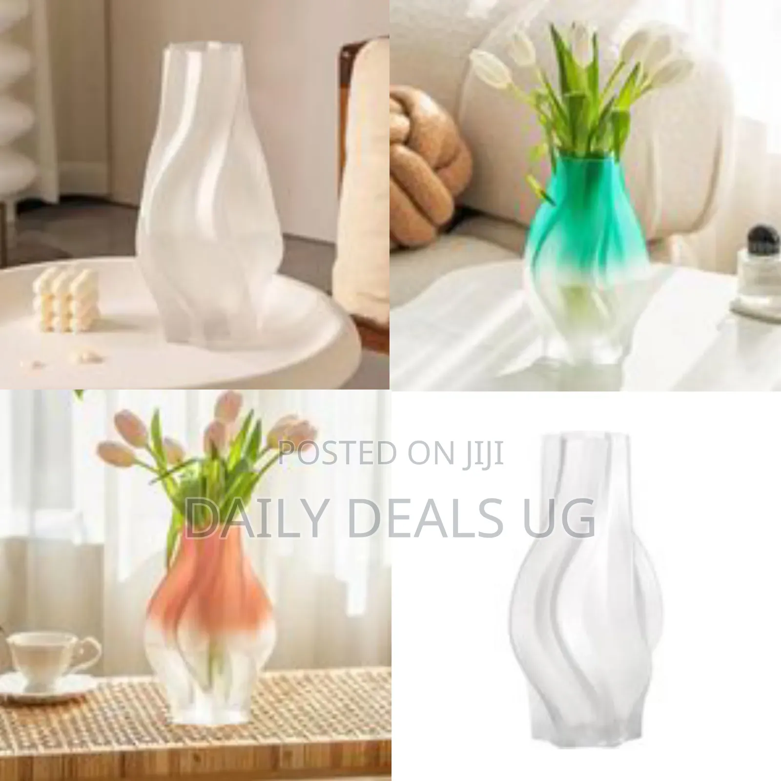 Modern Swirl Decorative Vase - Multicolor