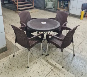 Plastic Armrest Chairs and Table Plastic Table and Chairs Set