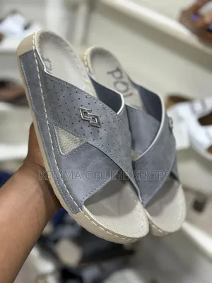 Leather Strap Slipon Unisex Sandals