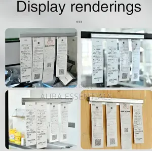 Wall-Mounted Aluminum Slide Check Rack Receipt Holder