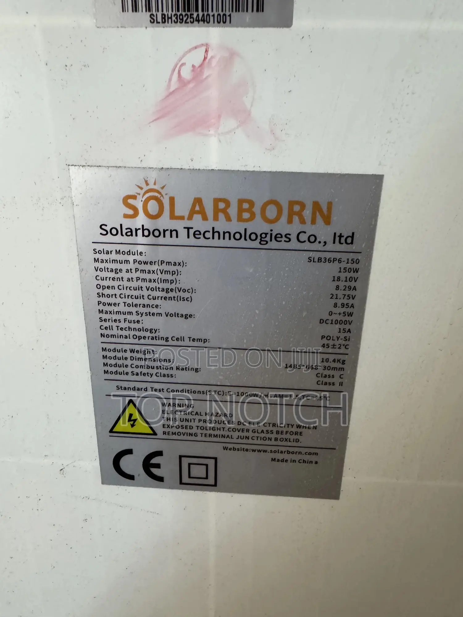 150watts Monocystaline Solar Panel