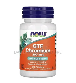 GTF Chromium, 200mcg, 100 Tablets