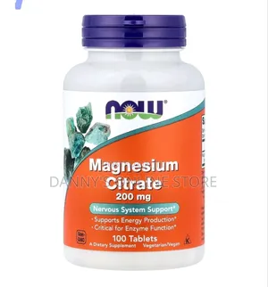 Now Magnesium Citrate, 400mg, 100 Tablets