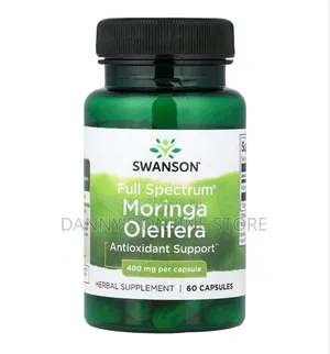Full Spectrum Moringa Oleifera, 400mg, 60 Capsules