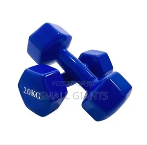 Pair of 2.0 Kg Vinyl-Coated Dumbbells.