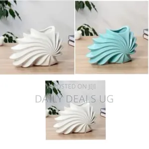 Swirling Decorative Ceramic Vase / Sculpture - Multicolor