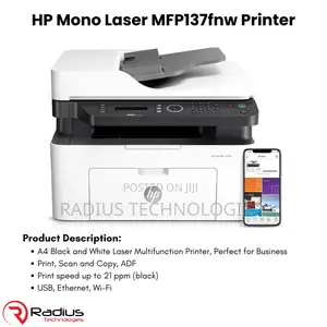 Hp Laser MFP 137fnw Multifunction Printer