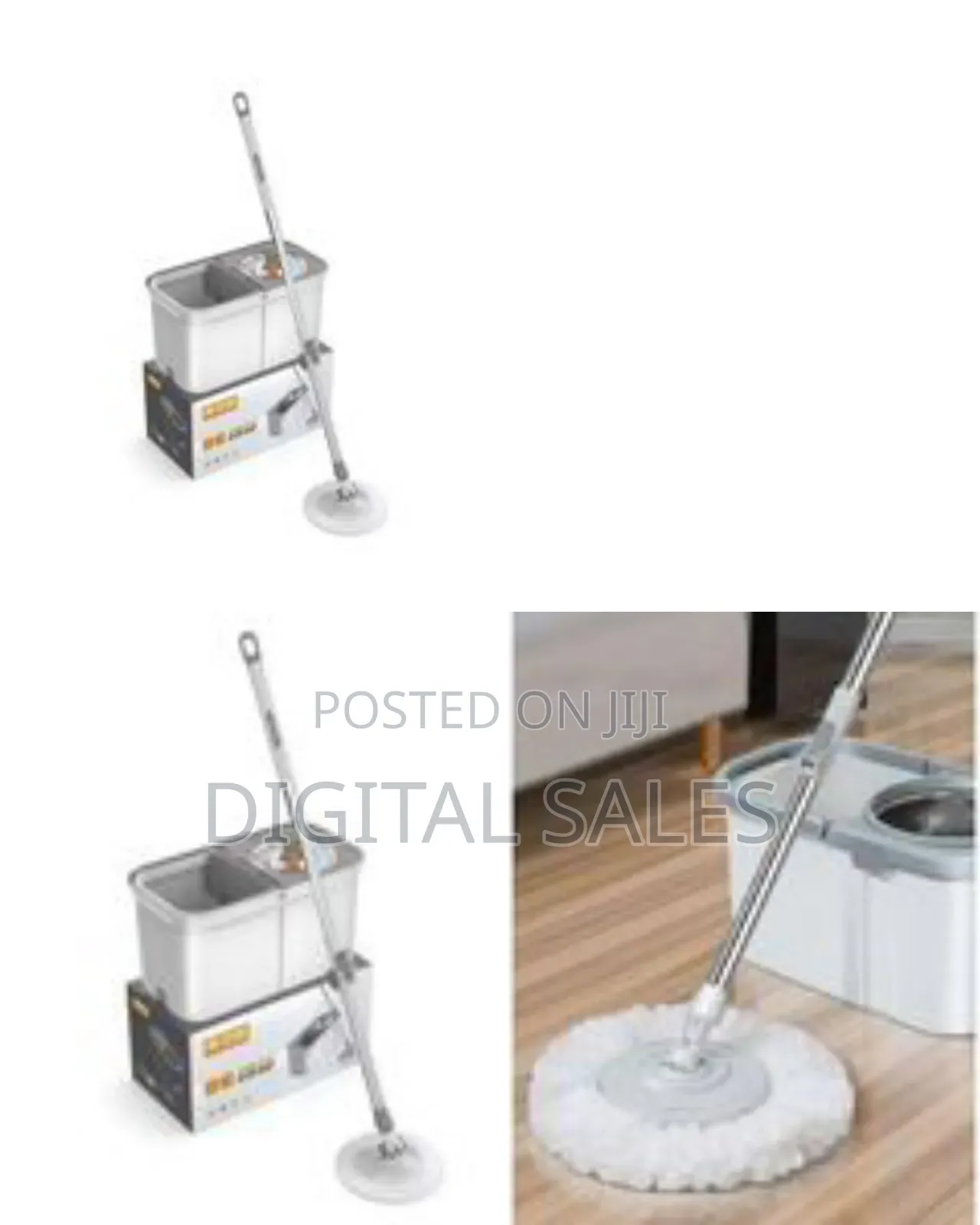 Includes a Mop With a 360-Degree Rotating Head for Easy Access