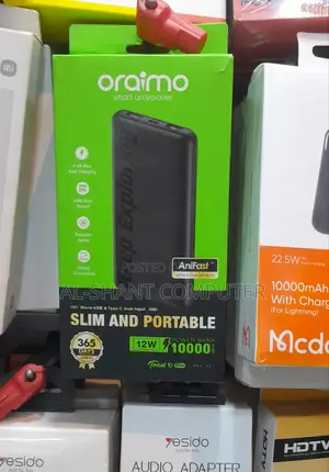 Oraimo 10000mah Powerbank /Slim Powerbank