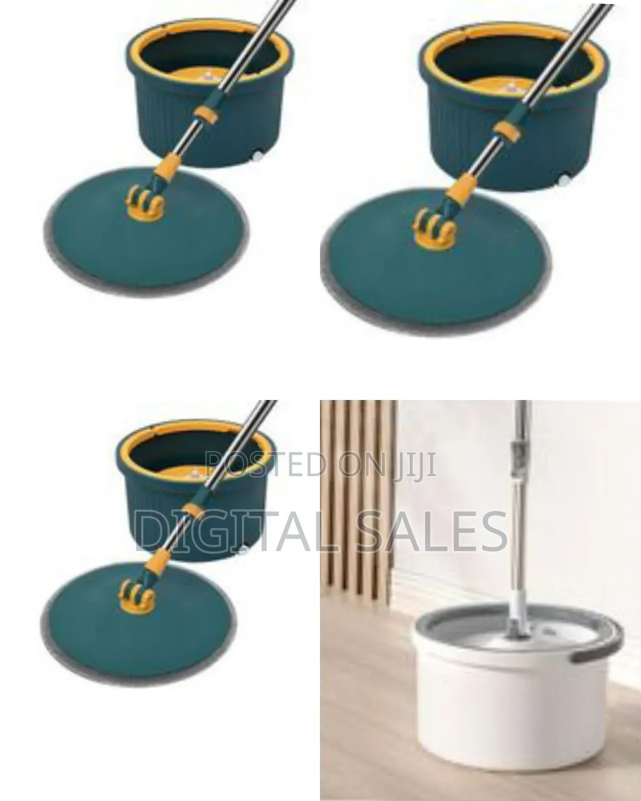 Spin Mop and Bucket Cleaning