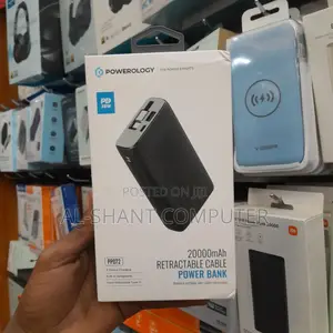 Powerology 20000mah Retractable Powerbank
