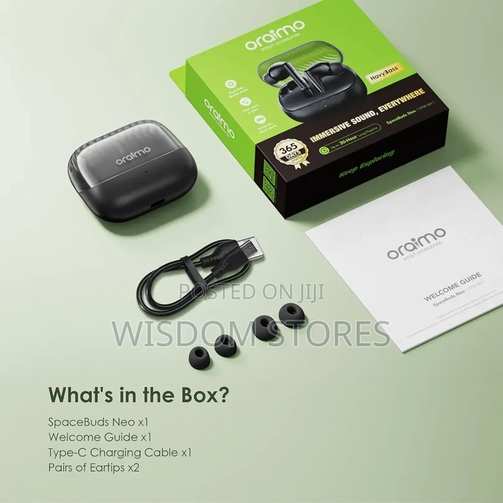 Oraimo Spacebuds Neo Wireless Earbuds Bluetooth 5.4 in Ear Headphones