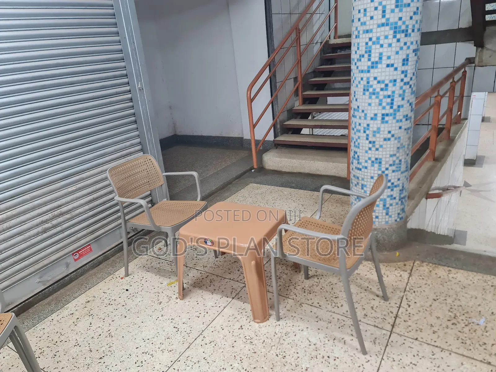Dining Plastic Table and Chairs 2 Seater