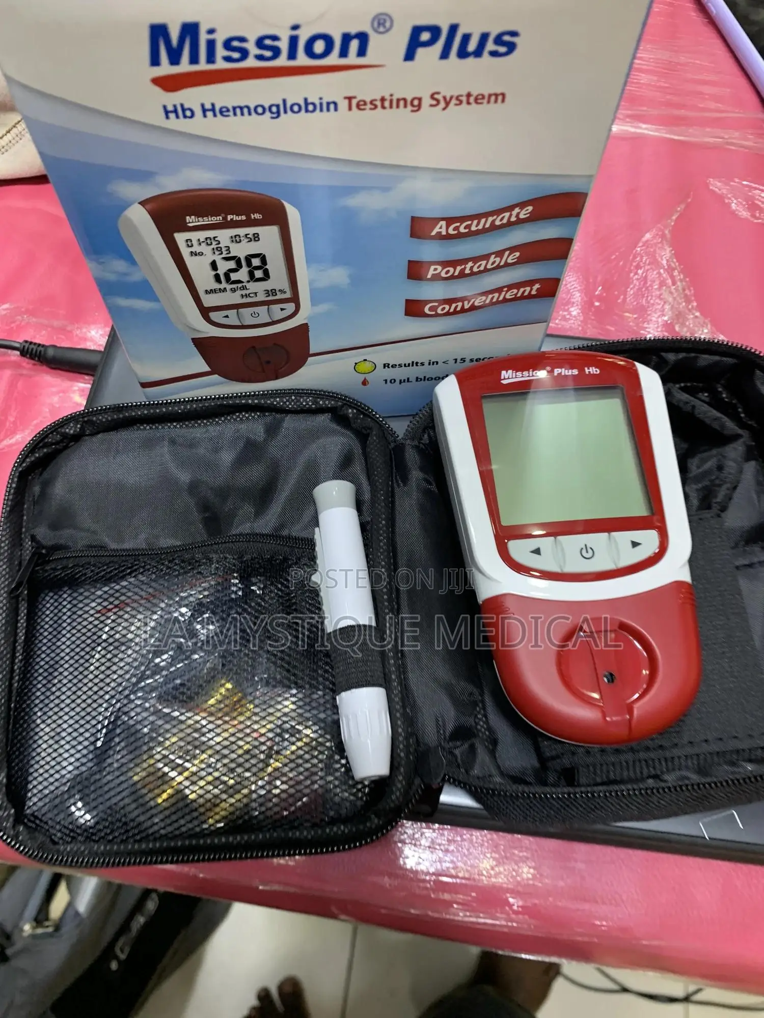 Mission Plus Hb Machine and Strips
