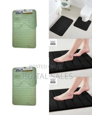 Door Mat Room Mat Embossed Solid Color Memory Foam