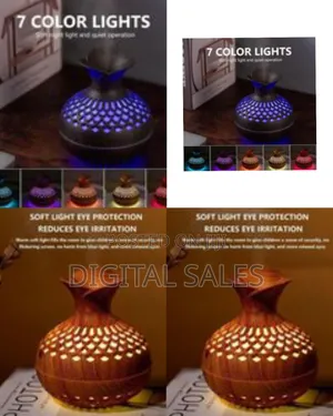 Ultrasonic Essential Oil Diffuser With a Decorative Wood Grain Finish