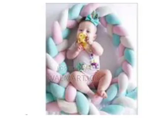 Soft Braided Crib Bumper Baby Knot Pillow Nursery Decor