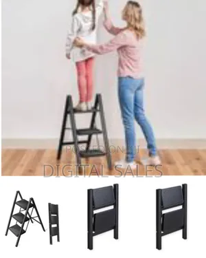 Mini 3 Steps Metallic Household Ladder Stepper