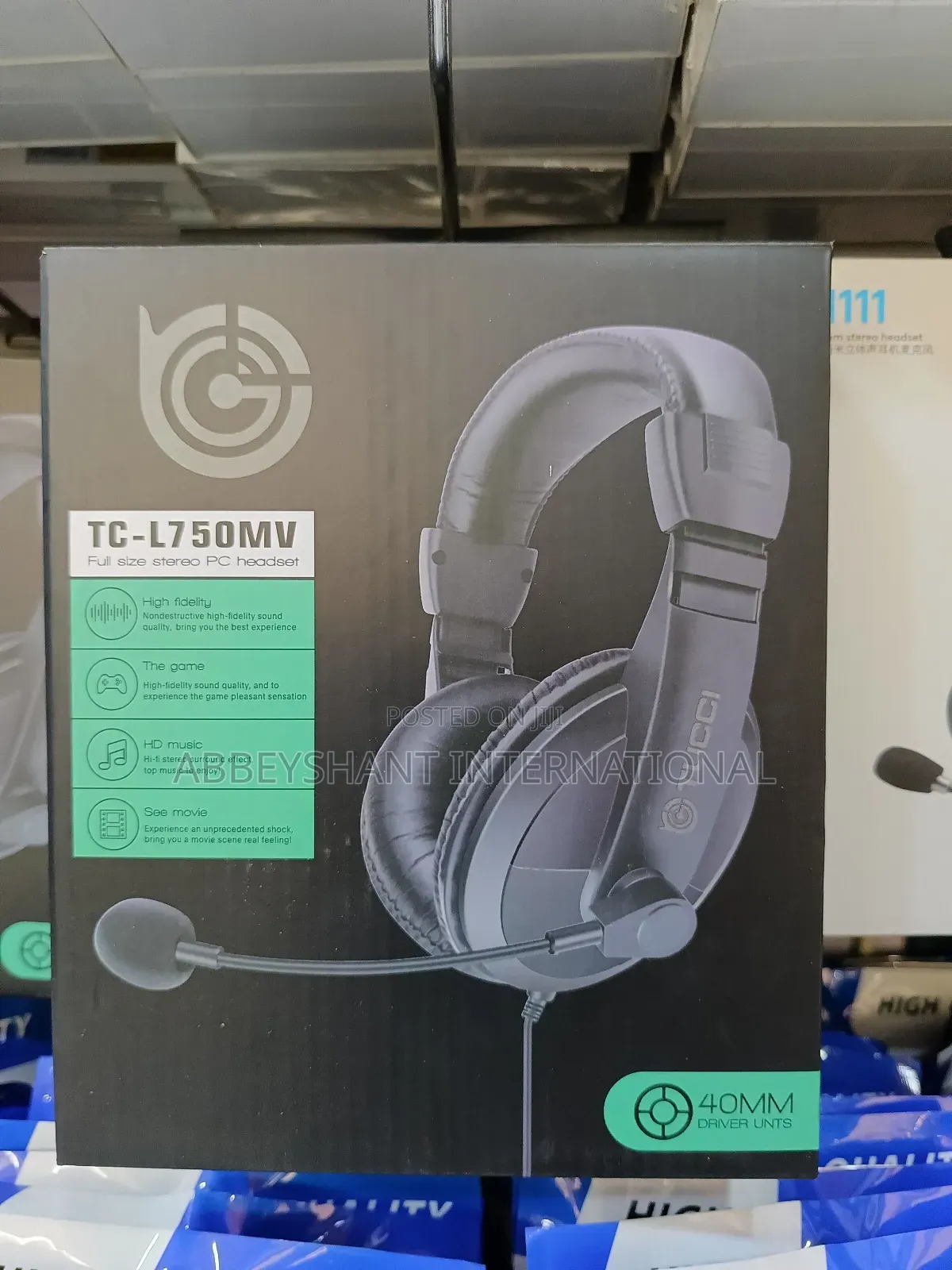 Pc Gaming Headset/Tucci Tc-L750mv Stereo Pc Gaming Headset.