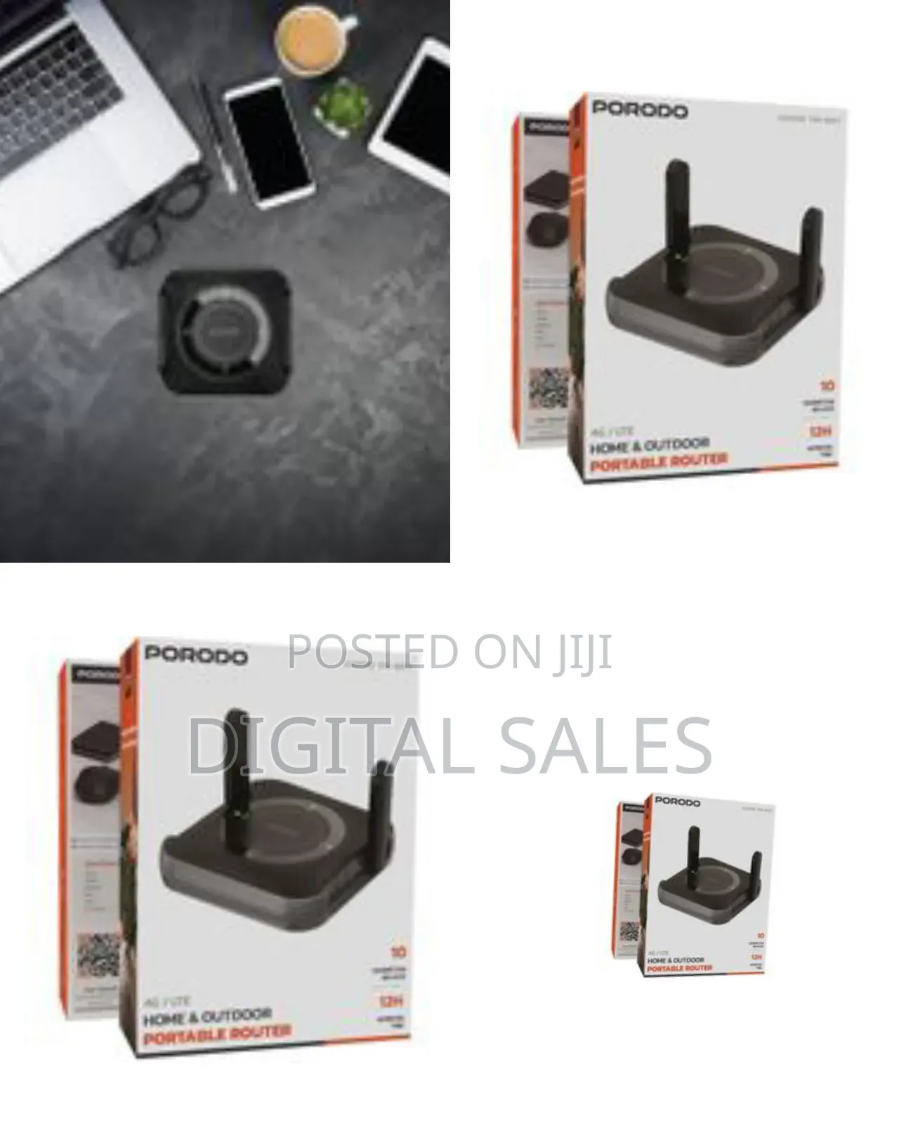 Porodo Wireless Router, 4g/Lte Home