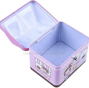 Metallic Kids Savings Box With Secure Lock – Fun Safe Money Bank