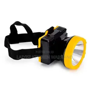 Rechargeable Led Head Torch With Long-Range Beam Hands-Free Design