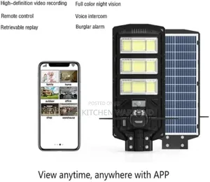 Ai Solar Camera With Street Light All In One Water-proof With Remote
