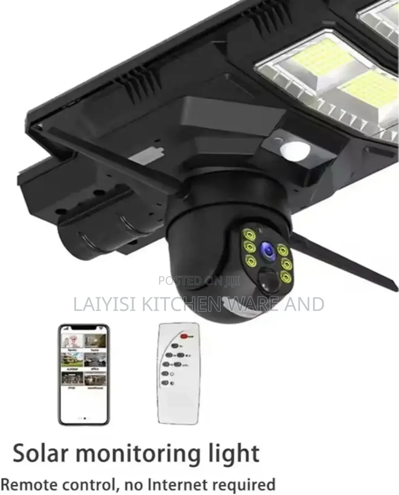 Ai Solar Camera With Street Light All In One Water-proof With Remote