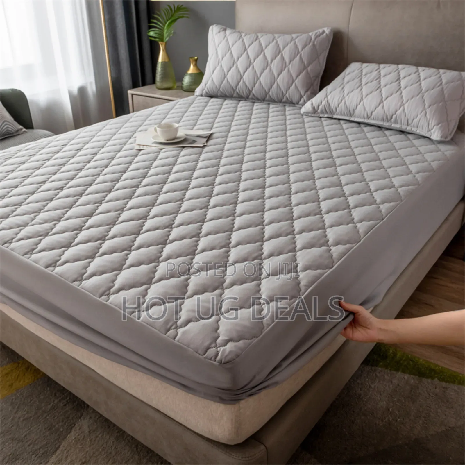 5x6 Waterproof Mattress Protector Grey