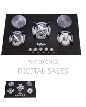 Electro Master Gas Stove With Tempered Glass Panel