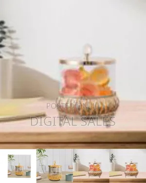 Elegant Ornate Glass Candy Jar