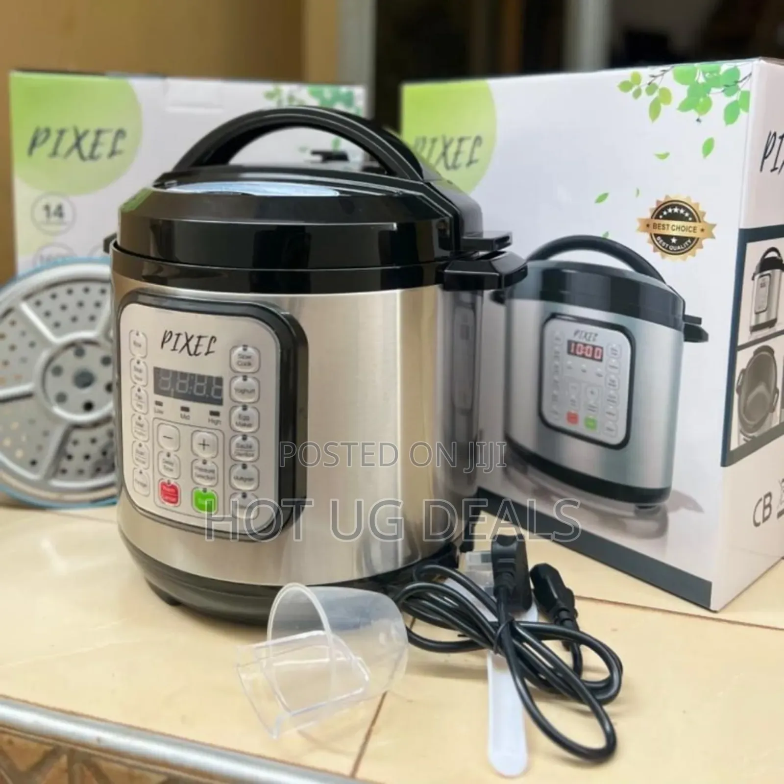 7l Pixel Multi-function Electric Pressure Cooker - Silver